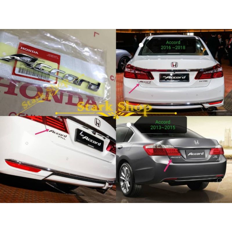 HONDA ACCORD 2013~2016 T2A T2M REAR BOOT BONNET ACCORD EMBLEM LOGO "ACCORD"