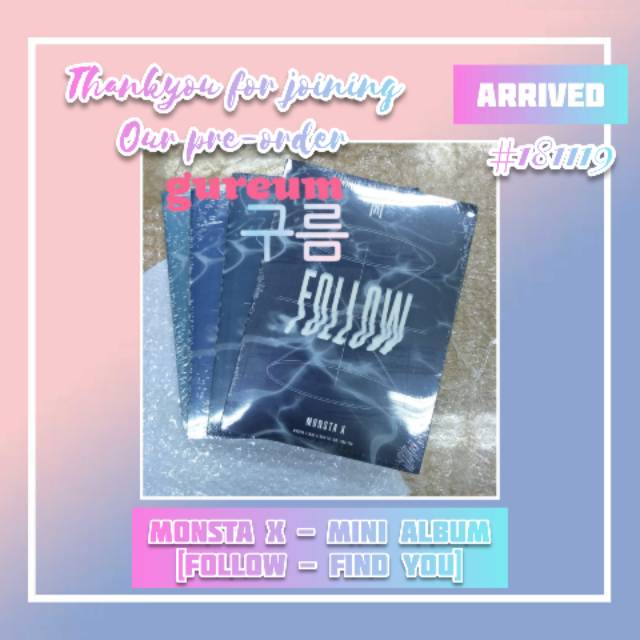 [READY] MONSTA X - มินิอัลบั้ม [FLLOW - FIND YOU]L
