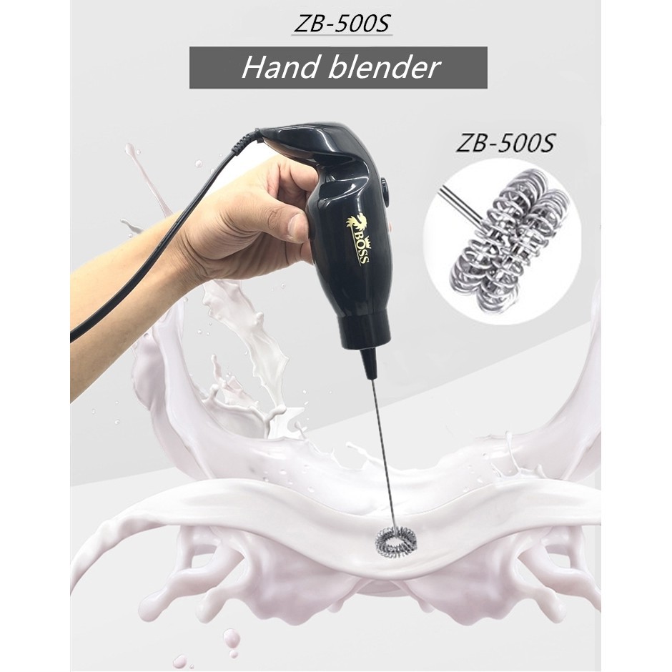 🔥🔥เครื่องตีฟองนม BOSS หัวปั่น 2 ชั้น [รุ่น ZB-500S]⚡️⚡️ และก้านอะไหล่เครื่องตีฟองนมไฟฟ้า🔥🔥