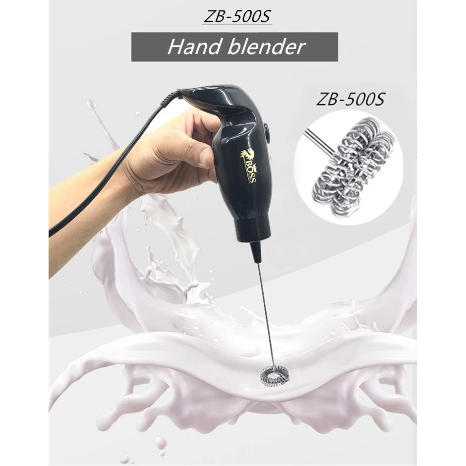 🔥🔥เครื่องตีฟองนม BOSS หัวปั่น 2 ชั้น [รุ่น ZB-500S]⚡️⚡️ และก้านอะไหล่เครื่องตีฟองนมไฟฟ้า🔥🔥