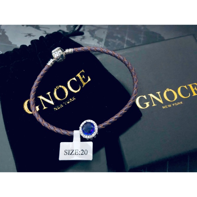 สร้อยข้อมือสายหนังGNOCE แท้ของใหม่ พร้อมส่ง