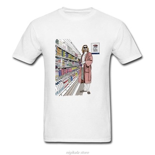 เสื้อยืดผ้าฝ้ายเสื้อยืด ผ้าฝ้าย 100% พิมพ์ลาย The Big Lebowski สําหรับผู้ชายL XL  XXL 3XL