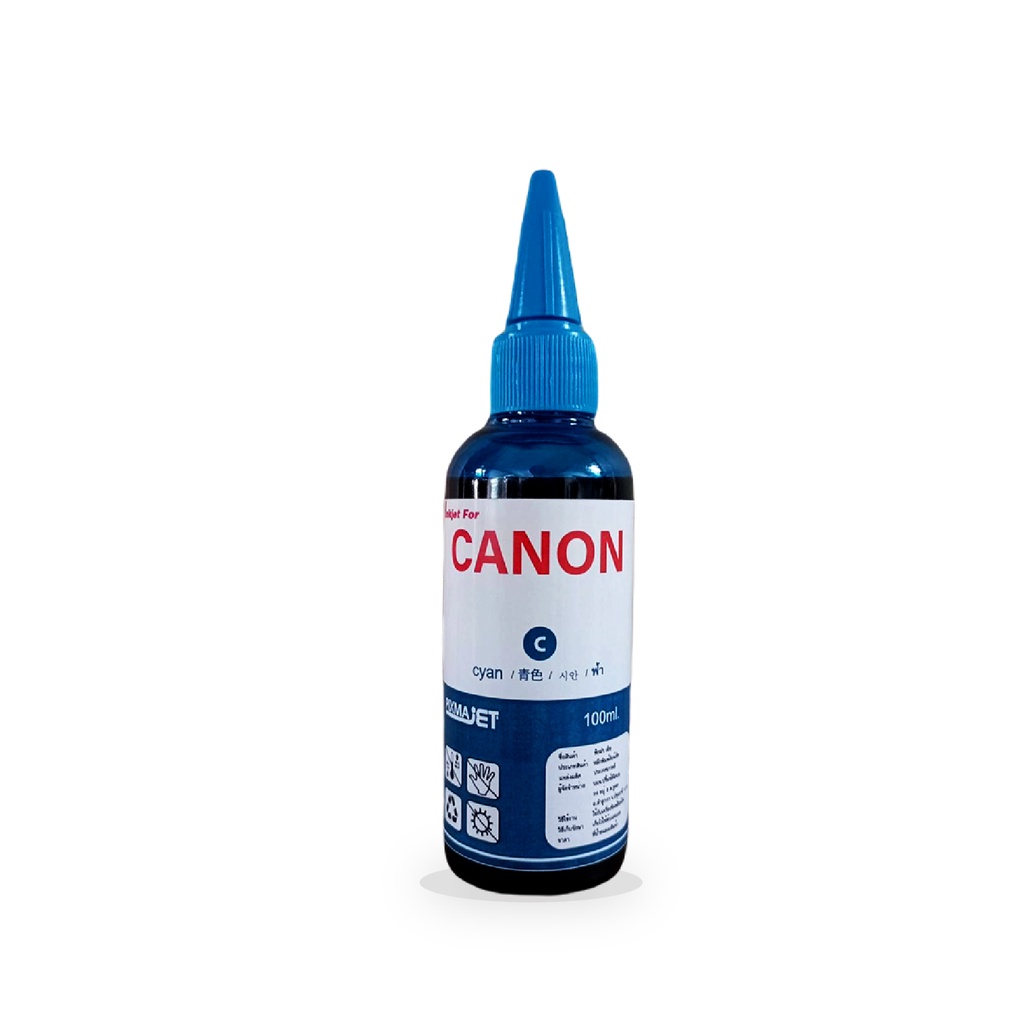 หมึกเติมเทียบเท่า Pixmajet สำหรับเครื่องพิมพ์อิงค์เจ็ท Refill Inkjet for Canon All Series ขนาด 100 ML