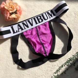 (สินค้าส่งในไทย 1-2 วัน) ทรงจ๊อกสแตร๊ป แบรนด์ LANVIBUN ผ้า Nylon ใส่สบาย