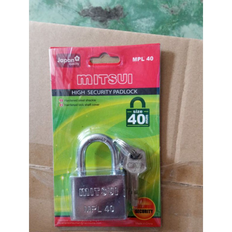 แม่กุญแจ Mitsui ยี่ห้อ Mitsui คุณภาพ