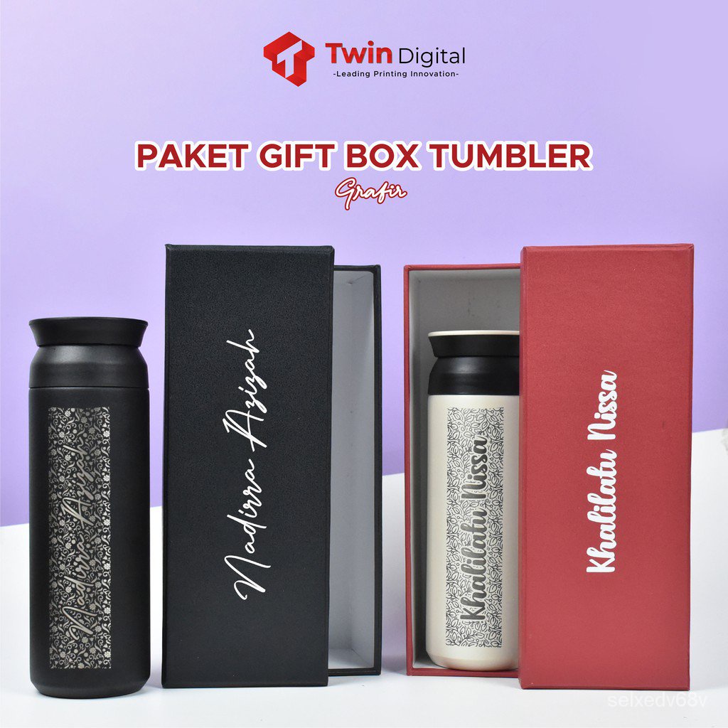 [new]Twindigital Hampers Tumbler Custom Gift Box Engraving Tumbler