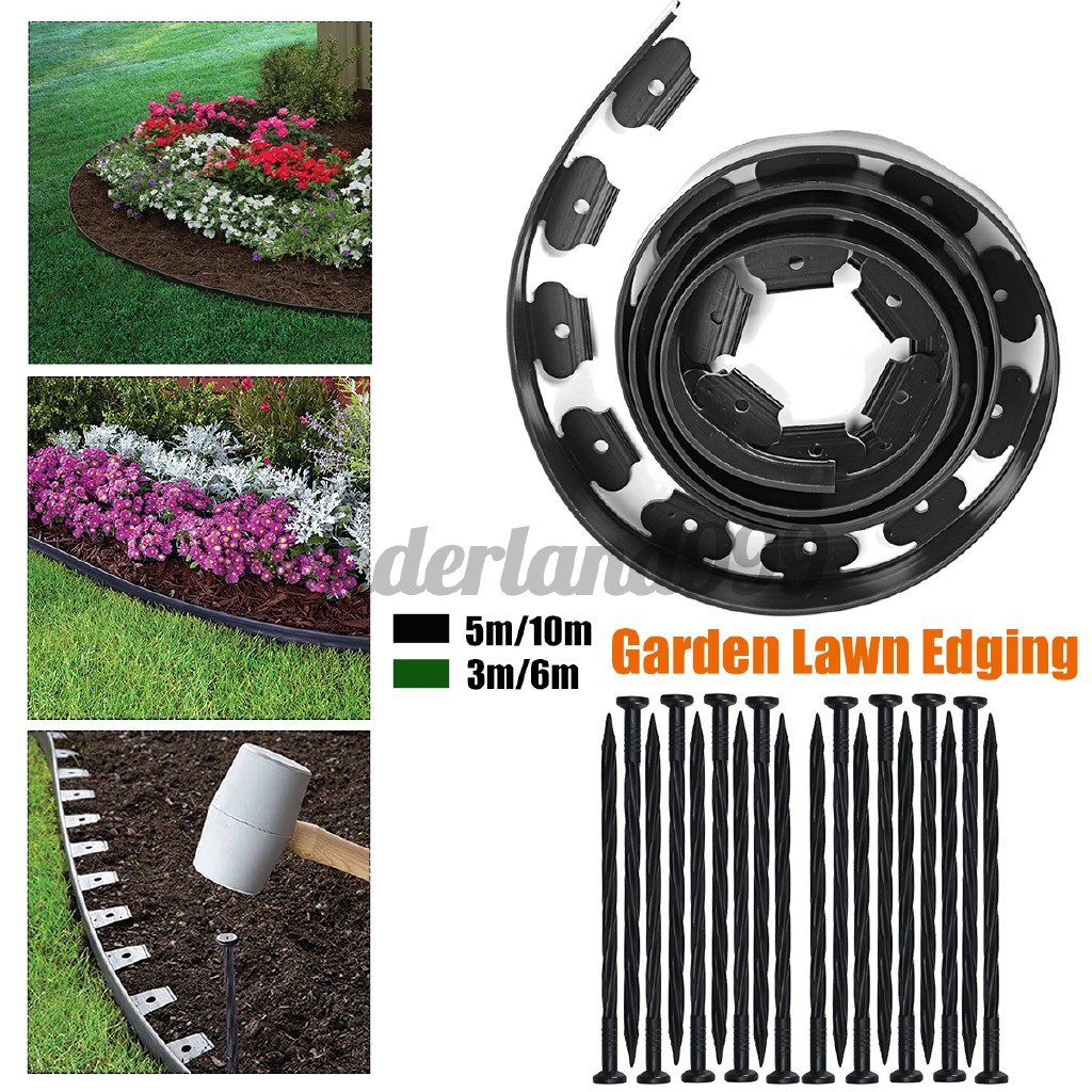 No Dig Garden Edging Border Edge Landscape Lawn Flower Bed Landscaping Flexible Shopee Thailand