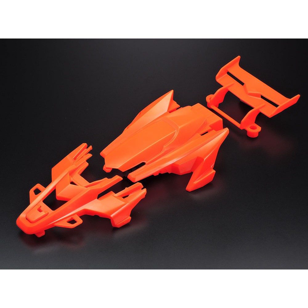 TAMIYA 95511 Mini 4WD DCR-01 Body Parts Set (Fluorescent Orange)