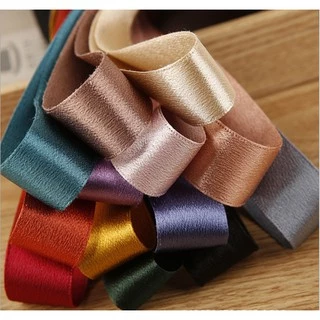 พร้อมส่ง ริบบิ้นผ้าไหมคริสตัลซาติน (crystal silk satin ribbon )ขนาด 3.8 ซม.