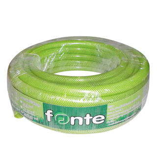 🔥ยอดนิยม!! สายยาง FONTE รุ่น ใยเชือก 5/8 ขนาด 5/8 นิ้ว x 10 เมตร สีเขียวอ่อน Watering Systems &amp; Garden Hoses