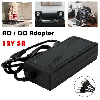 สายชาร์จโน๊ตบุ๊ค AC/DC Adapter 12V 5A 60W (5.5mm*2.5mm) อะแดปเตอร์ AC