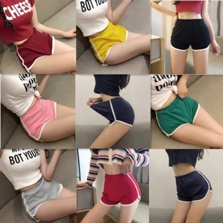 🌟นาทีทอง🌟กางเกงขาสั้น มี10สี ใส่สบายผ้านิ่ม เอวยางยืด-#-2
