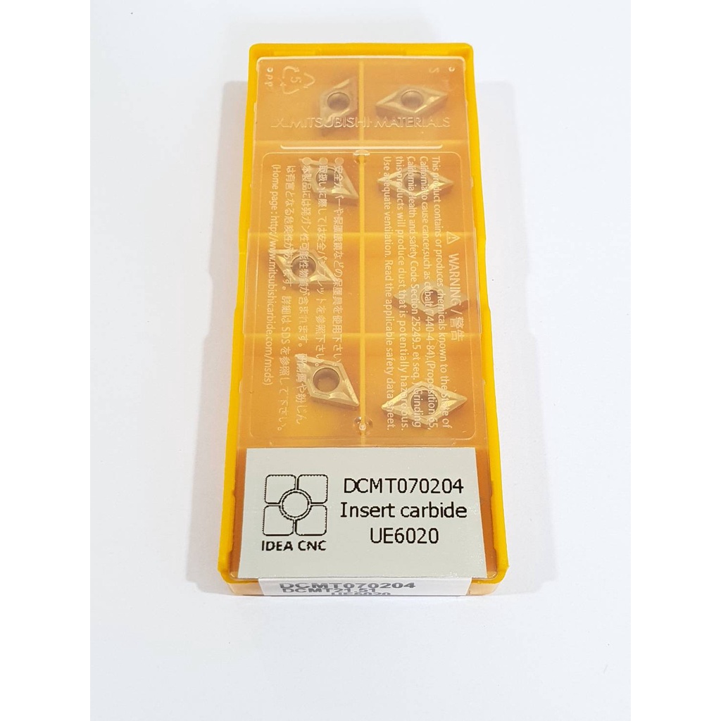 เม็ดมีดกลึง DCMT070204 UE6020 10 เม็ด 1 กล่อง