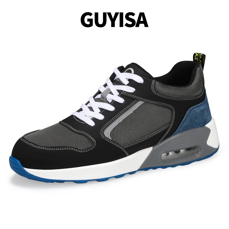 Guyisa รองเท้าเซฟตี้ kasut หัวเหล็ก Kevlar ป้องกันการกระแทกและป้องกันการแทง kasut lelaki 1132 38-47