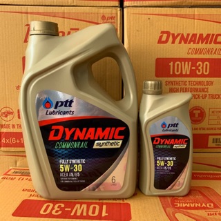 น้ำมันเครื่อง ปตท ดีเซล Ptt dynamic commonrail synthetic 5w-30 หรือ 5w-40 สังเคราะห์100% จำนวนลิตรเลือกตามตัวเลือกค่ะ