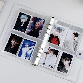 กระเป๋าเก็บภาพ A5 Binder แขน 1/2/4P อัลบั้มภาพเติมการ์ดด้านใน Photocard ตกแต่งบ้านอัลบั้มรูปหน้า Storage-10 ชิ้น/เซ็ต