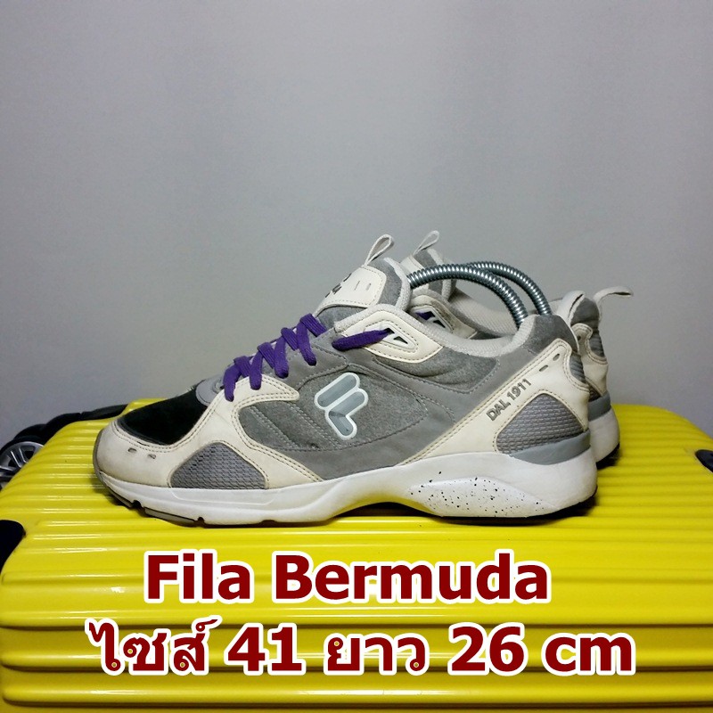 Fila Bermuda มือสอง ของแท้ ไซส์ 41 ยาว 26 เซน สภาพสวย (รองเท้าฟีล่า DAL 1911 รุ่น เบอร์ ขนาด ไซต์ ไซ