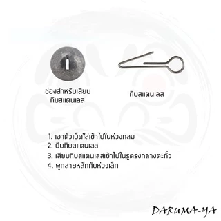 ตะกั่วห่วง สำหรับคล้องเบ็ดหนอน น้ำหนัก 3, 5, 7, 10,12,14,18 และ 21 กรัม ตะกั่วเท็กซัส หัวจิ๊ก ตะกั่วเบ็ดหนอน