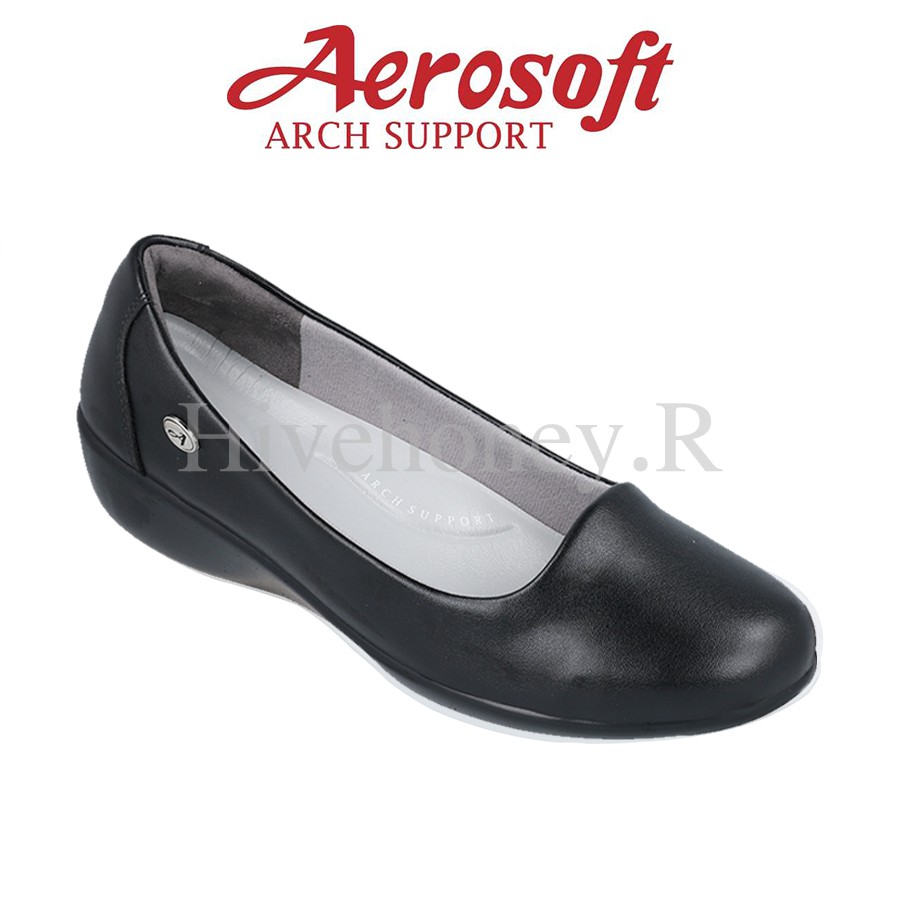 ☁️CW3133☁️ รองเท้าพยาบาล รองเท้าคัทชูเพื่อสุขภาพ aerosoft arch support(แอโร่ซอฟ)