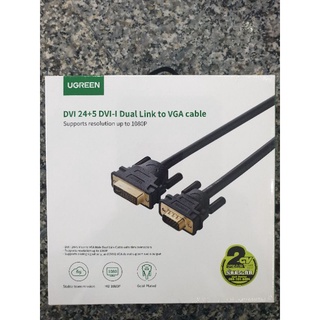 UGREEN สาย หัว DVI 24+5 Dual Link to VGA Male to Male Digital Video Cable Gold Plated Support ยาว 1.5ม.