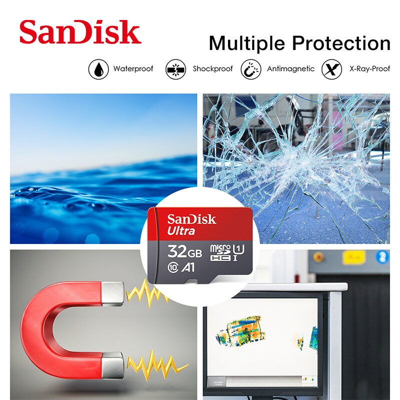 Ultra Memory Card 16GB 32GB 64GB 128GB Micro 100MBs MAX Card Class10 ...