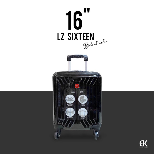 กระเป๋าเดินทาง 16 นิ้ว รุ่น LZ sixteen 4ล้อเเบรนด์ Swissgear วัสดุ POLYCARBONATE น้ำหนักเบา ระบบล็อค รหัส3ตัว