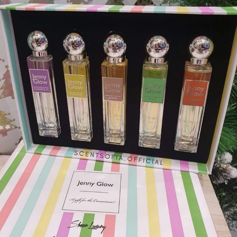(CHANEL Dupe!) Jenny Glow Sheer Luxury 5pcs×30ml. Shopee Thailand