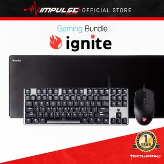 Tecware Ignite Gaming Bundle (คีย์บอร์ด + เมาส์ + แผ่นรองเมาส์)