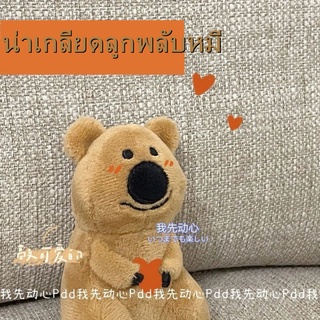 🐻น่าเกลียดลูกพลับหมี สินค้านำเข้าจากเกาหลี แท้100% การ์ตูนตุ๊กตาตุ๊กตาน้อยน่ารัก โคอาล่า จี้ พวงกุญแจ