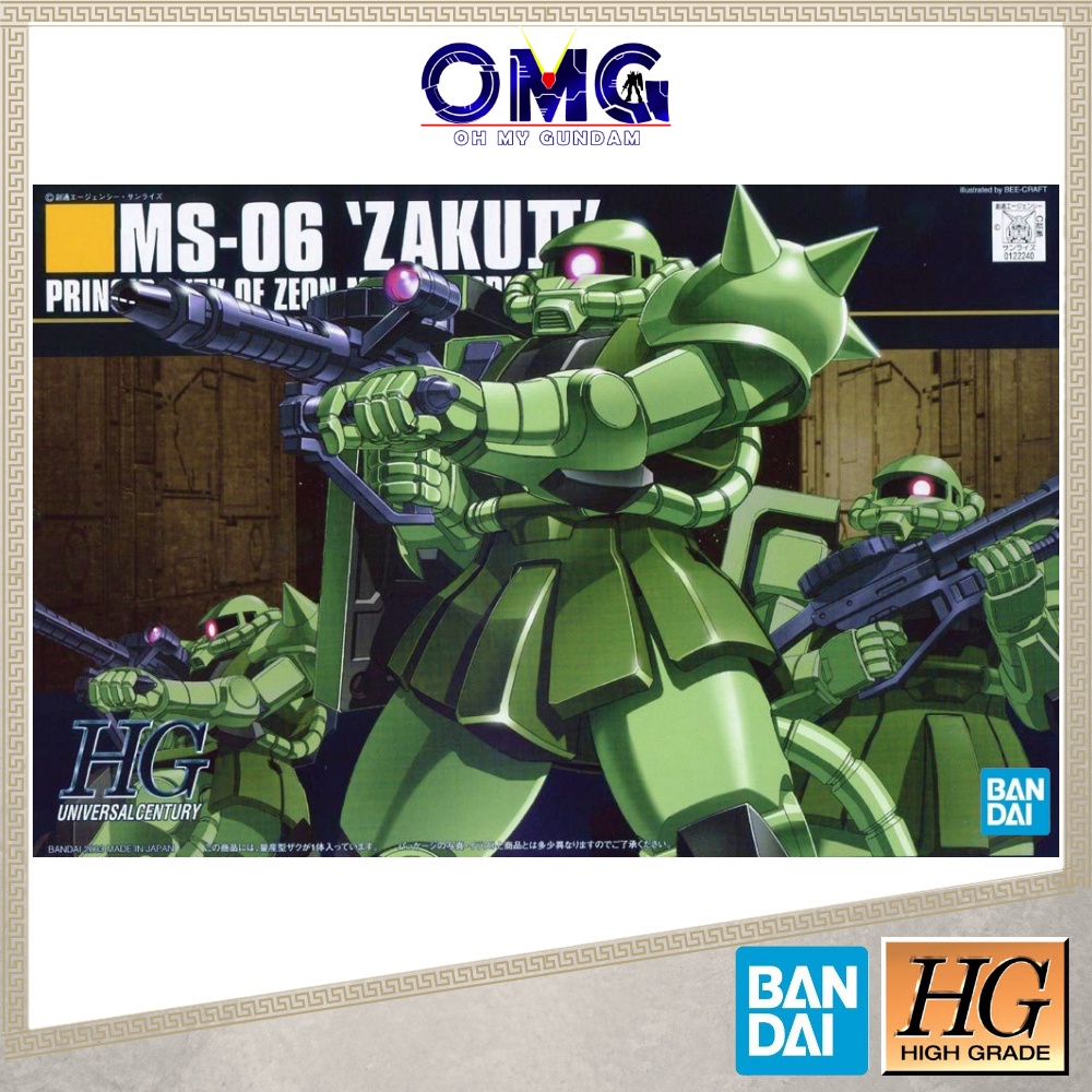 Bandai HGUC 1/144 MS-06 Zaku II (Mass Production Type) 57392 HG Zaku 2 MS06 Zaku Gundam Universal Ce