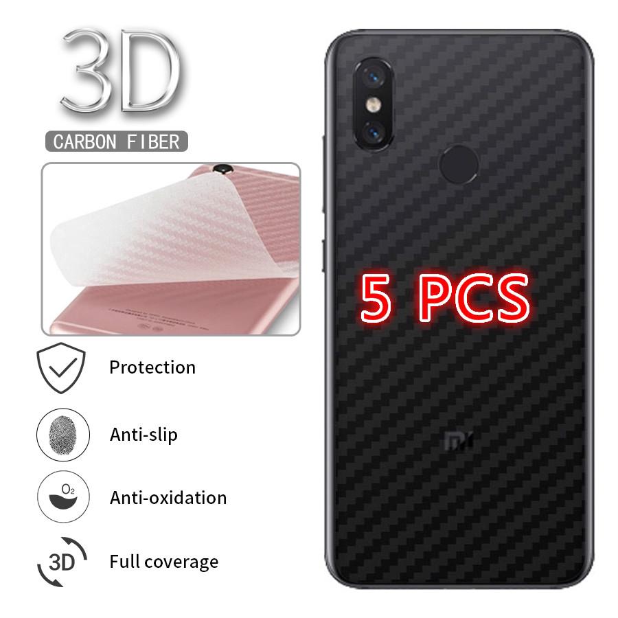 5Pcs Xiaomi Mi A2 Lite A1 5X 6X Mi 8 SE Lite Pro Redmi Note 5 Note 6 Pro Plus 3D Carbon Fiber Back Screen Protector Film