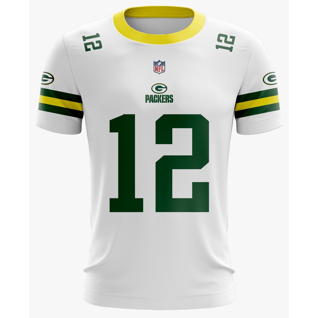 เสื้อยืด White Green Bay Packers
