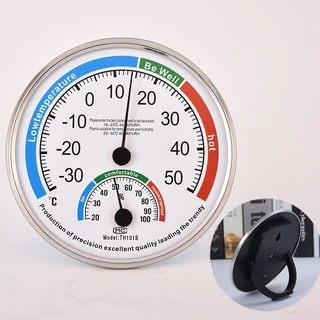 Kiprun เครื่องวัดอุณหภูมิเครื่องวัดความชื้น 2 ใน 1 อุณหภูมิ Analog ความชื้น Gauge สําหรับ Home Room Wall Desktop Display Decor