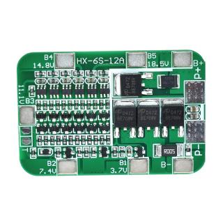 6S 15A 24V Pcb Bms บอร์ดป้องกัน 6 ชิ้นสําหรับ 18650 ลิเธียมไอออนแบตเตอรี่ลิเธียม Diy