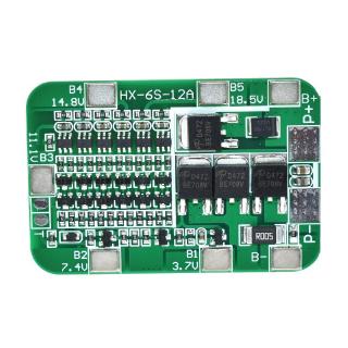 6S 15A 24V Pcb Bms บอร์ดป้องกัน 6 ชิ้นสําหรับ 18650 ลิเธียมไอออนแบตเตอรี่ลิเธียม Diy