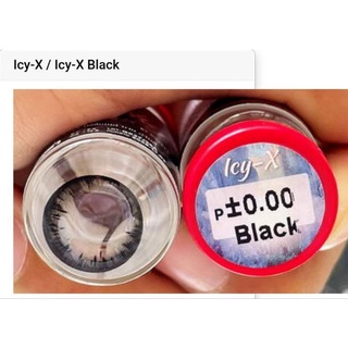 คอนแทคเลนส์ Big eye ลาย Icy-x/Chimmer ยี่ห้อ Pithcy Lens ตาโต มีสี ดำ ค่าสายตา (-0.50)ถึง(-600)