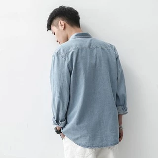 MNO.9 Men Demin Shirt Jacket เสื้อแจ็คเก็ตผู้ชาย คลุมแขนยาว