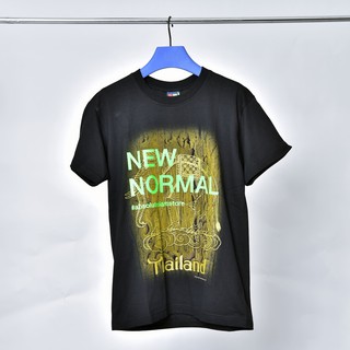 Absolute Siam - เสื้อยืดลายช้าง2 "NEW NORMAL" สีเขียวนีออน T-Shirt