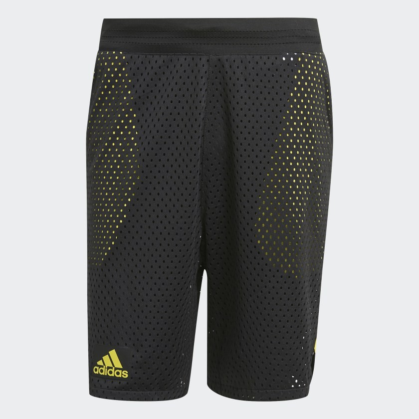 Adidas กางเกงเทนนิสผู้ชาย Tennis 2 In 1 Next Level Primeblue Shorts | Black / Acid Yellow ( GP9482 )