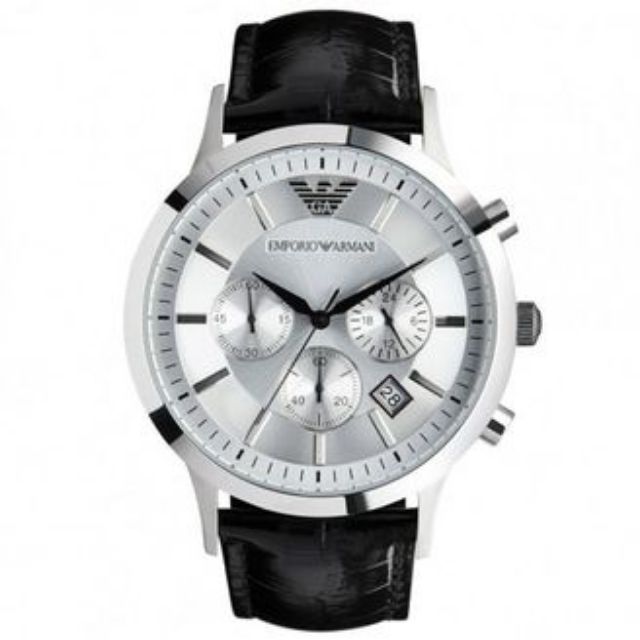 EMPORIO ARMANI Classic Chronograph Silver Dial Men's Watch AR2432