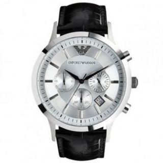 EMPORIO ARMANI Classic Chronograph Silver Dial Mens Watch AR2432