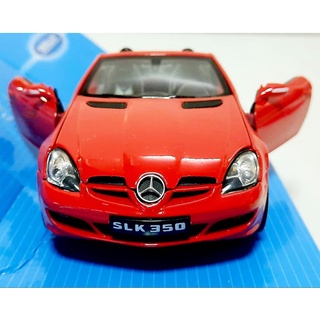 โมเดลรถเบ๊นซ์ Mercedes Benz SLK 350 เปิดประทุน Scale 1:24  โมเดลรถเหล็ก รถโมเดล งานคุณภาพลิขสิทธิ์แท้แบรนด์ Welly