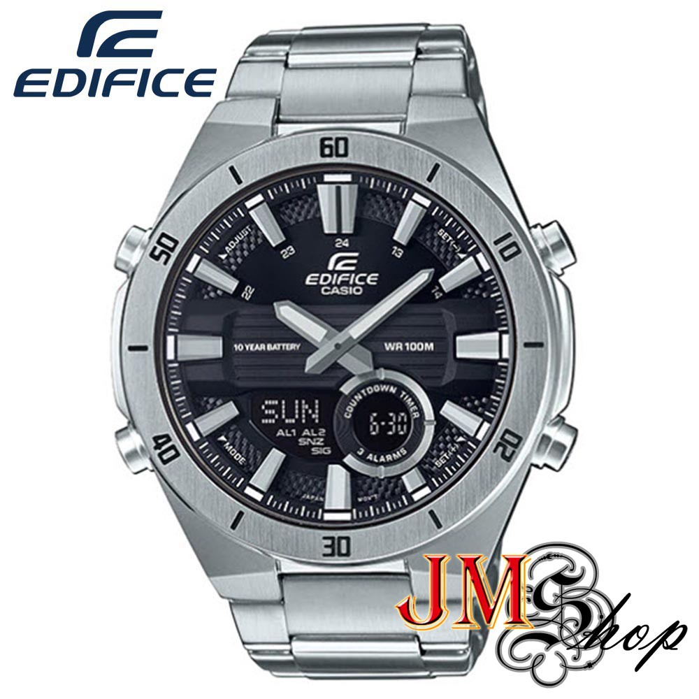 Casio Edifice นาฬิกาข้อมือผู้ชาย สายสแตนเลส รุ่น ERA-110D-1AVDF (สีเงิน)