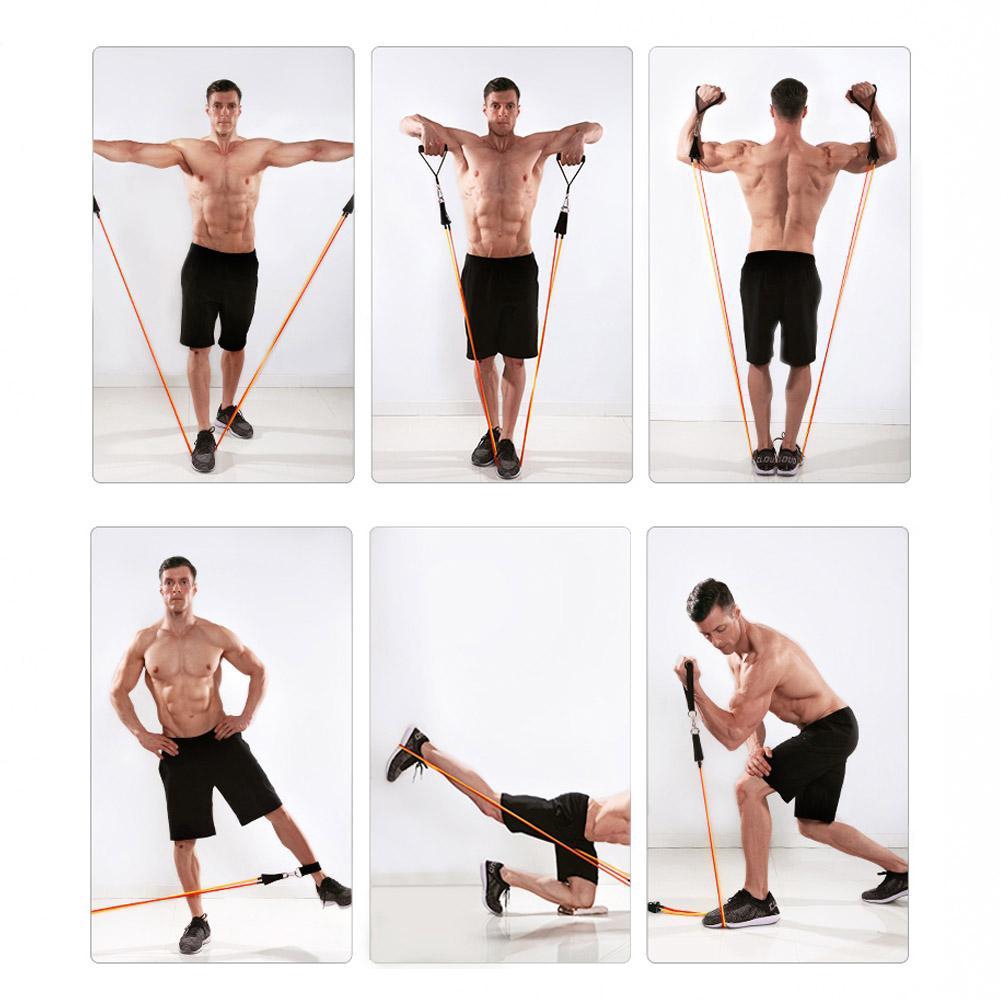 Elastic Rope Fitness Men's Resistance Band Pull Belt Chest Muscle ...