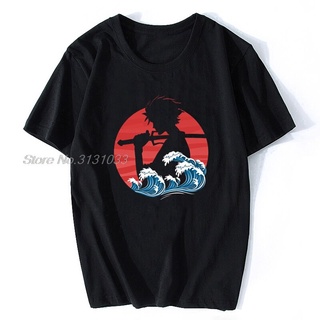 ใหม่ เสื้อยืด พิมพ์ลายอนิเมะ Samurai Champloo s For Sun And Waves And Warriors สไตล์ฮาราจูกุ สําหรับผู้ชาย