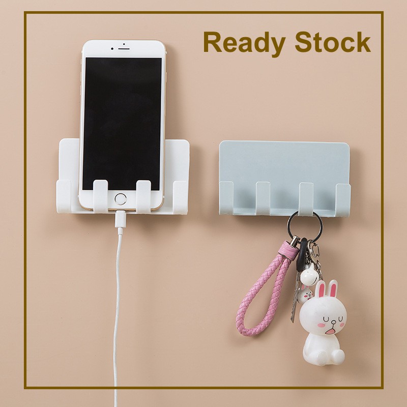 Phone Wall Charger Hook Holder iPad แท็บเล็ตแท่นชาร์จ Pemegagang telefon Kunci แขวน 手机电墙支架 iPad Char