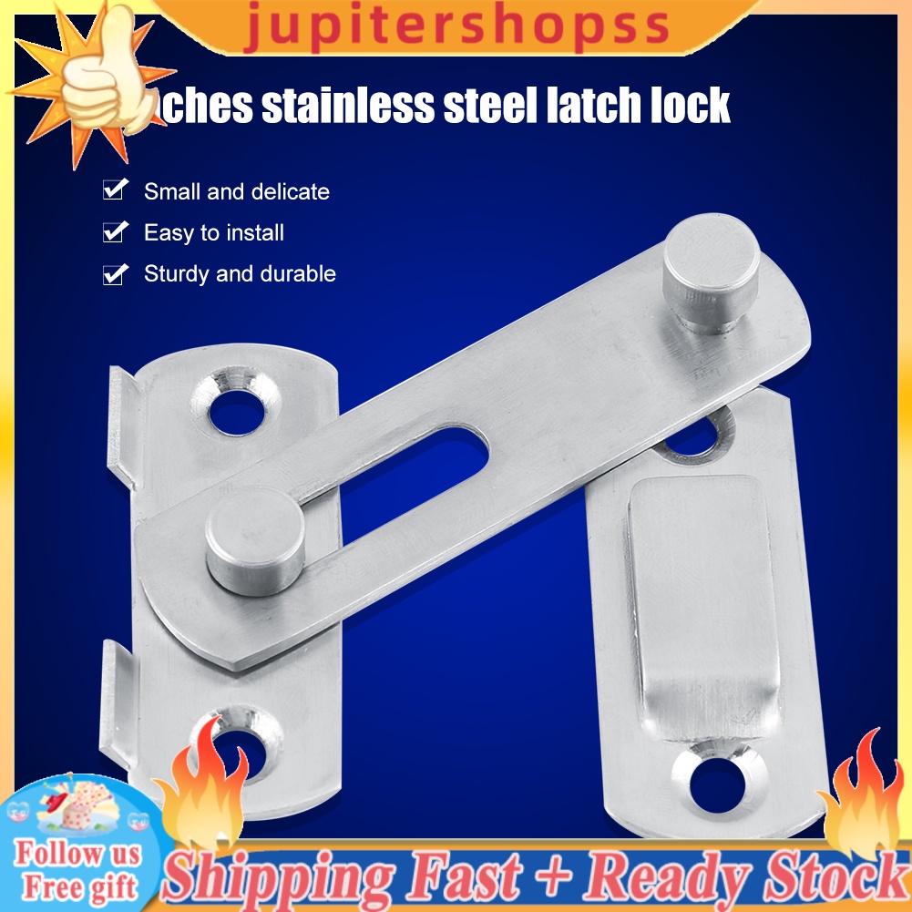 Jupiter Hasp Latch Lock ประตูบานเลื่อนสําหรับตู้หน้าต่างห้องลอง : 70x50mm A พิมพ์กลอน