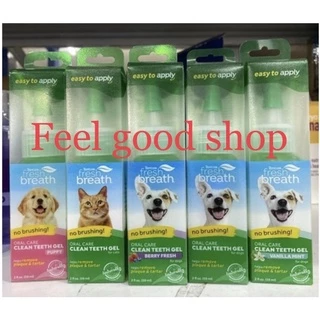 Tropiclean Teeth Gel Fresh breath gel (ขนาด 2fl oz) เจลทำความสะอาดฟัน (เล็ก)