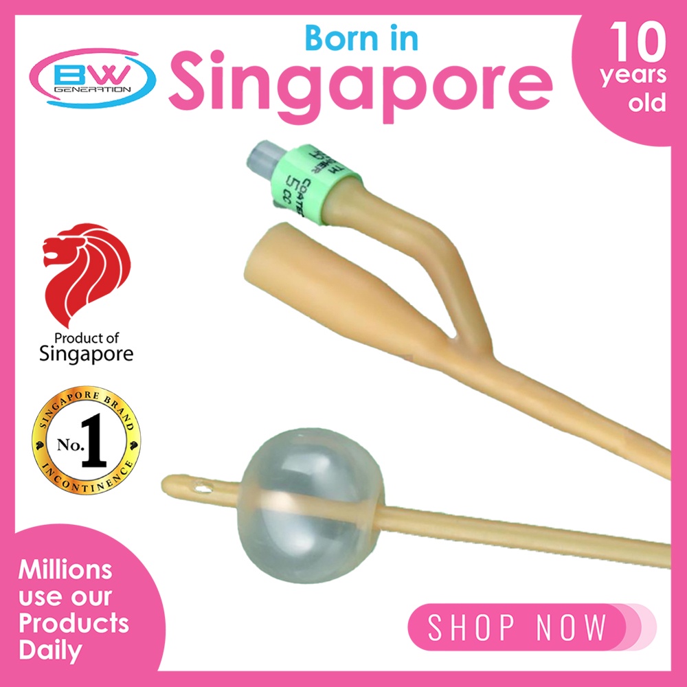 Foley Catheter, Bardia – Silicone-Elastomer Coated 14FG, 2 Way , 10ml Balloon, Per Box 10 pcs