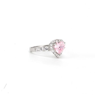 Ring Simple Cherry Blossom Pink Love แหวนเพชรดั้งเดิม